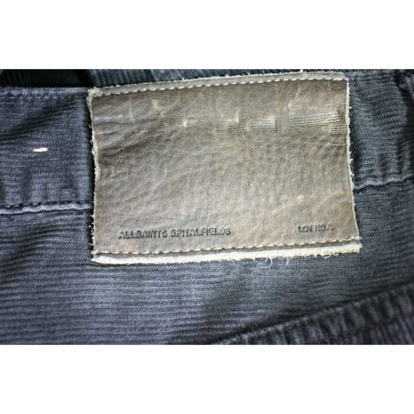 AllSaints Mens 28 (30.5) x 32 Corduane Iggy Corduroy Button Fly Pants - Picture 7 of 10